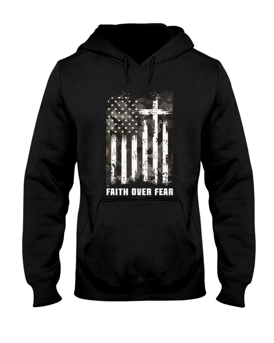 Faith Over Fear Christian Cross Camouflage American Flag product image 4