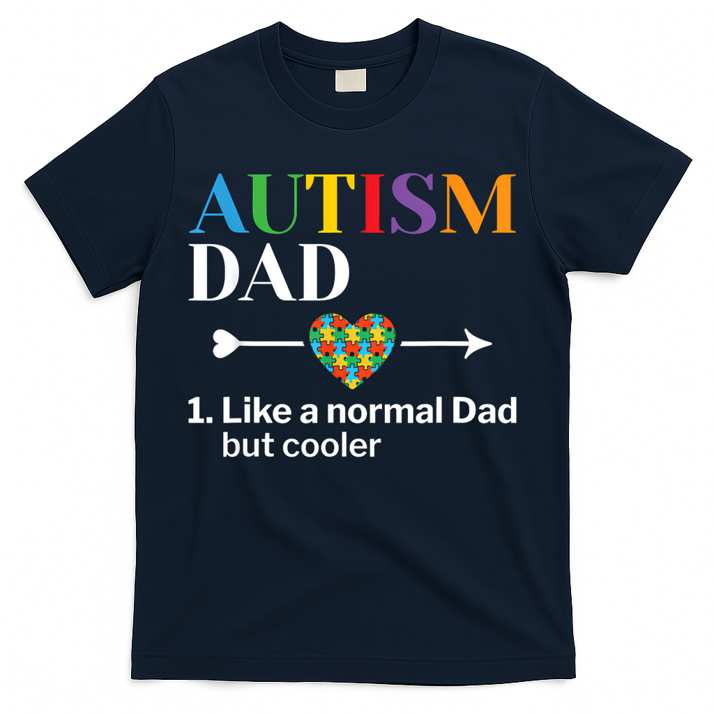 Autism Dad Definition World Awareness Day T-Shirt product image 2