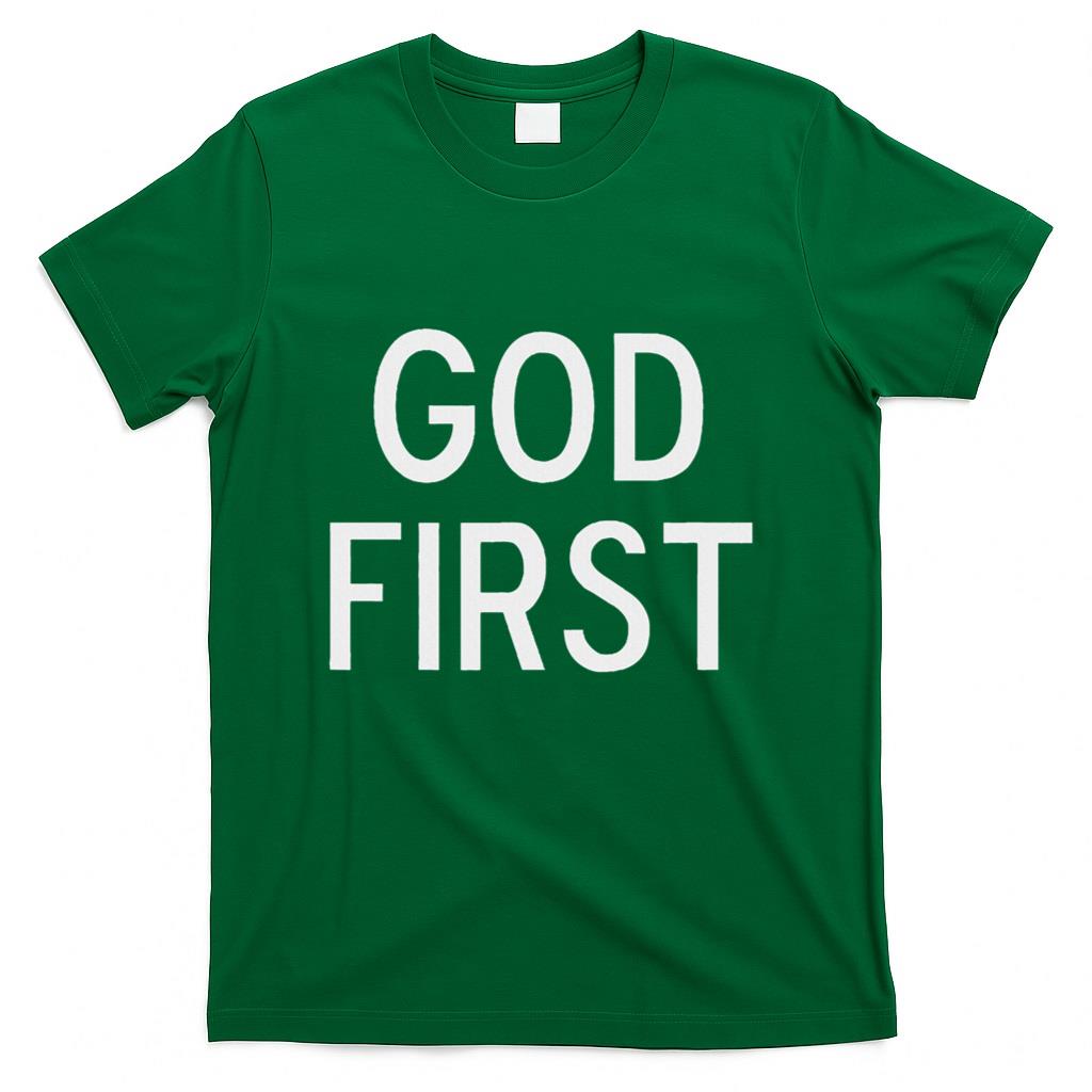 God First Christian Bible Faith Family T-Shirt product image 2