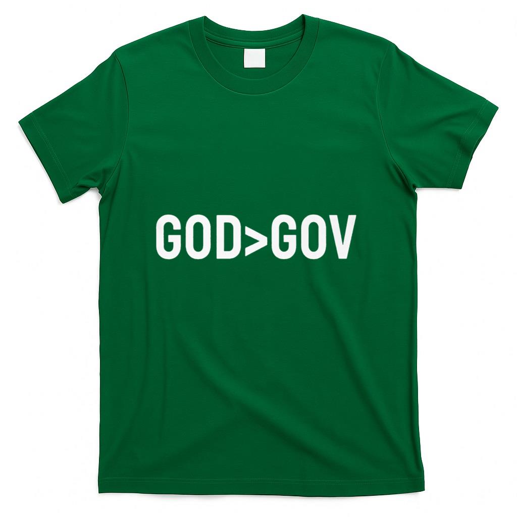 God Bigger Than Gov Over Christian T-Shirt product image 2