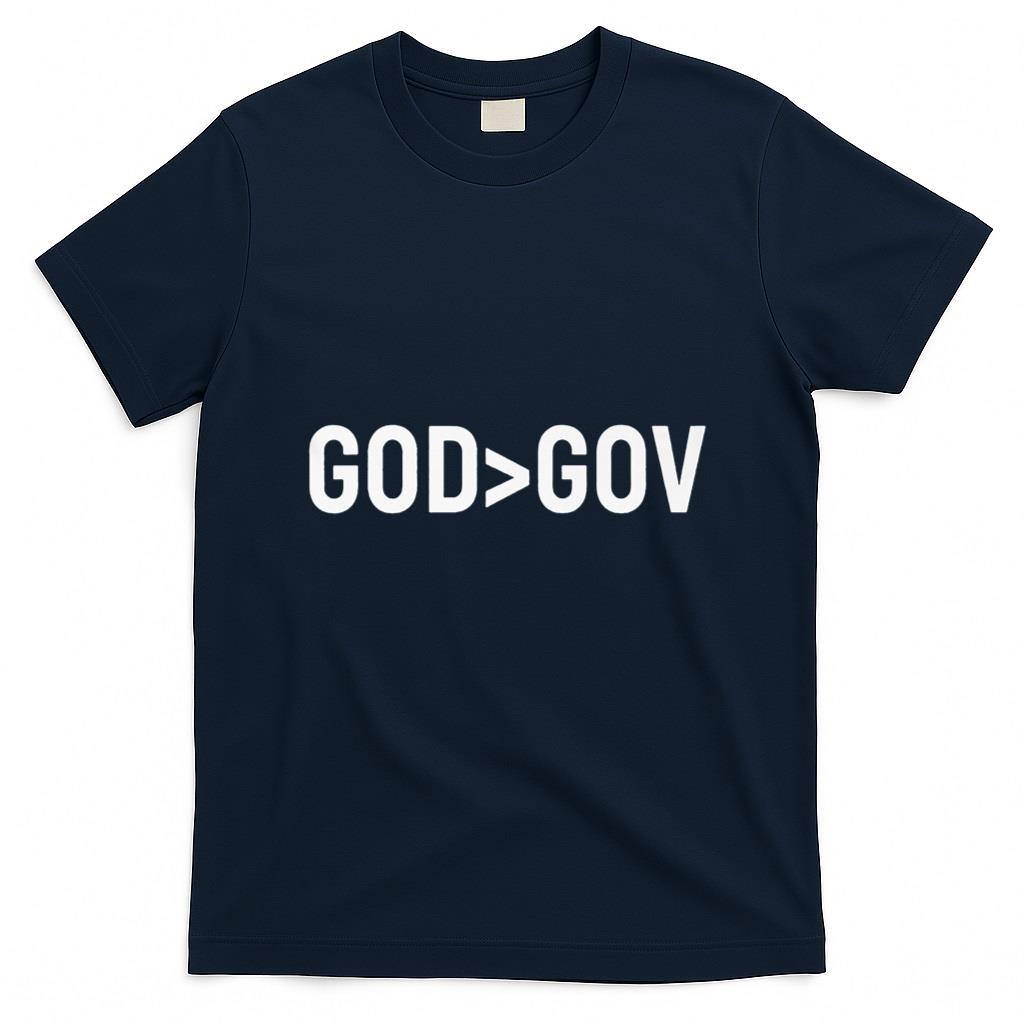 God Bigger Than Gov Over Christian T-Shirt product image 3