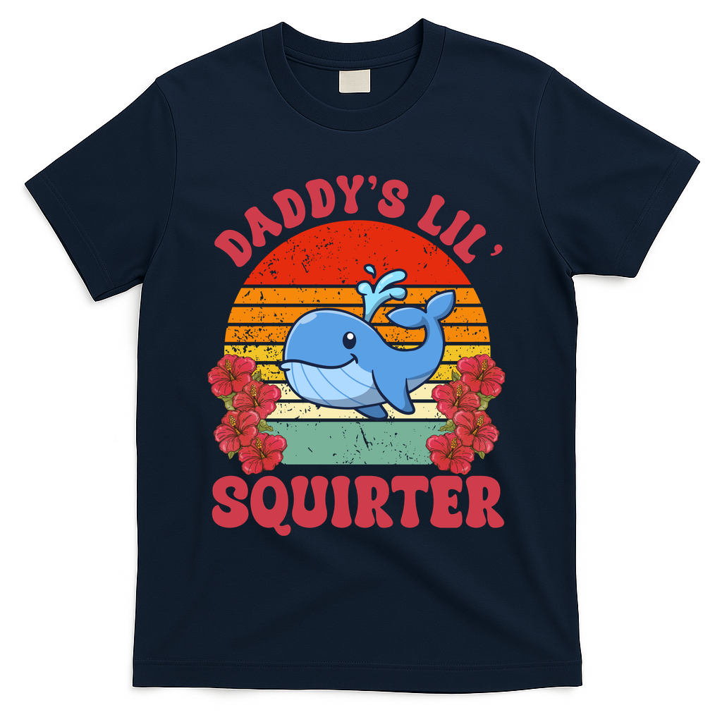 Inappropriate Funny Daddys Lil Squirter Embarrassing T-Shirt product image 3
