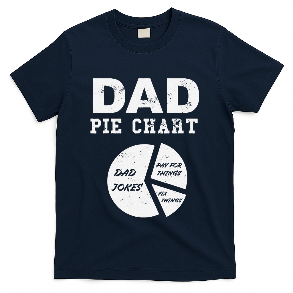 Funny Dad Pie Chart Jokes Pay For Things Fix T-Shirt product image 3