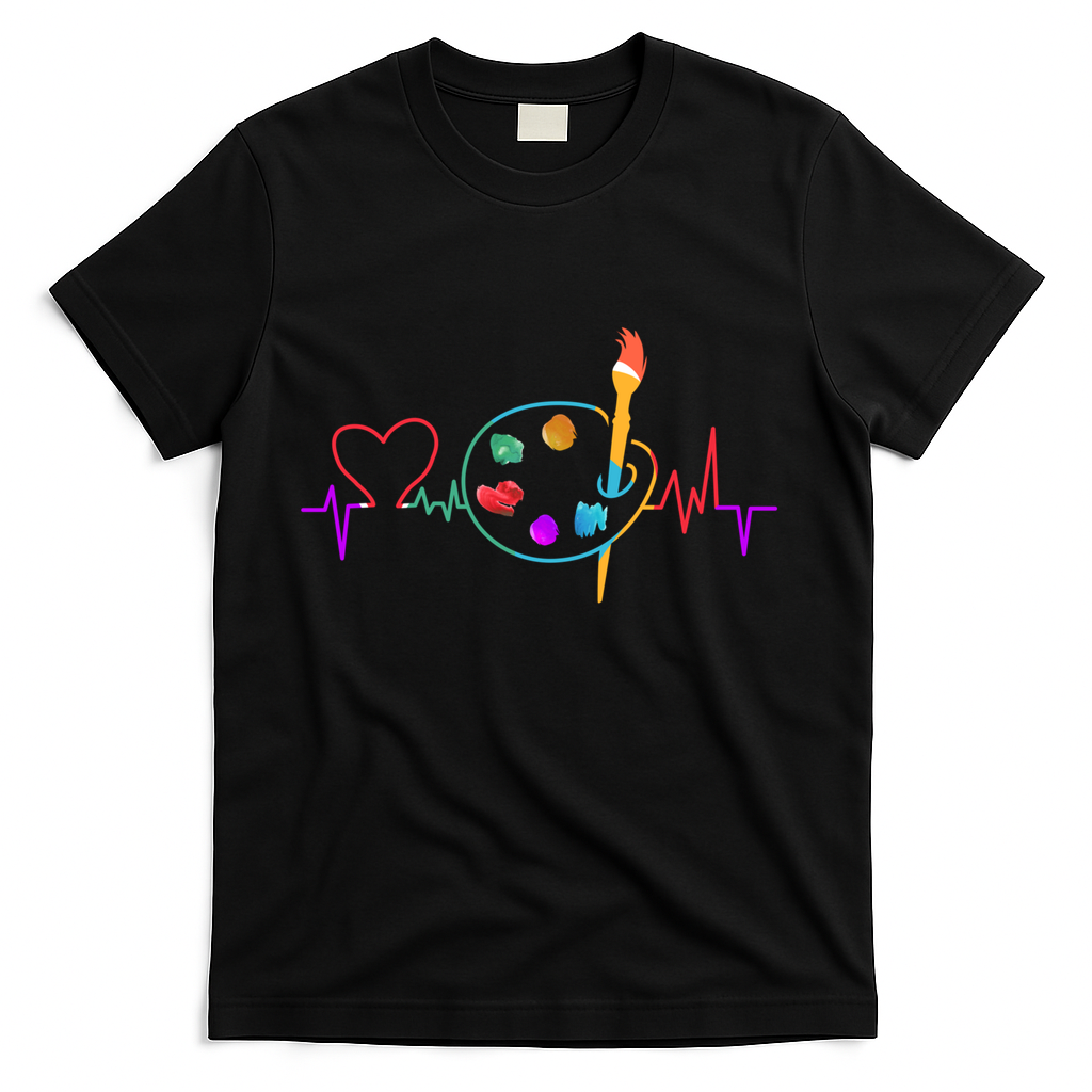Funny Paint Palette Brush Artist Painter Gift T-Shirt product image 1