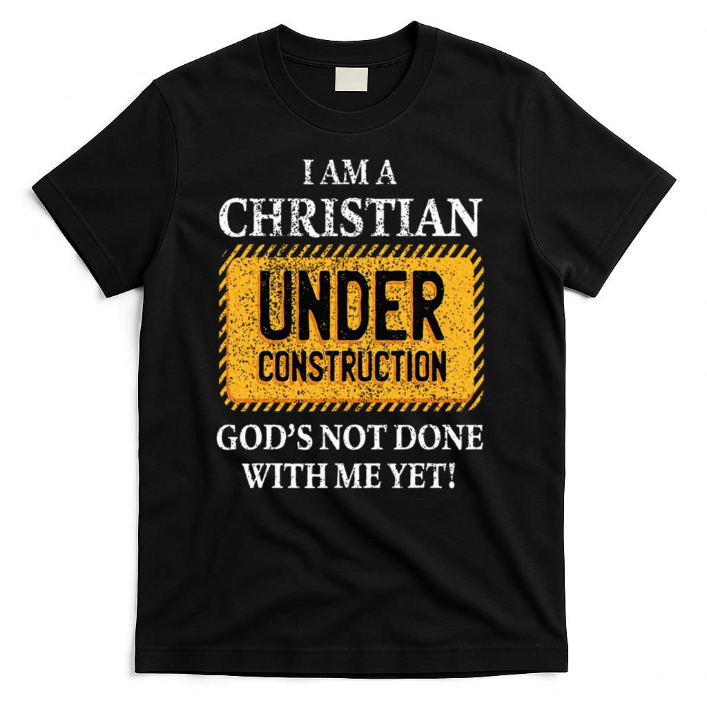 Christian Under Construction Funny T-Shirt product image 1