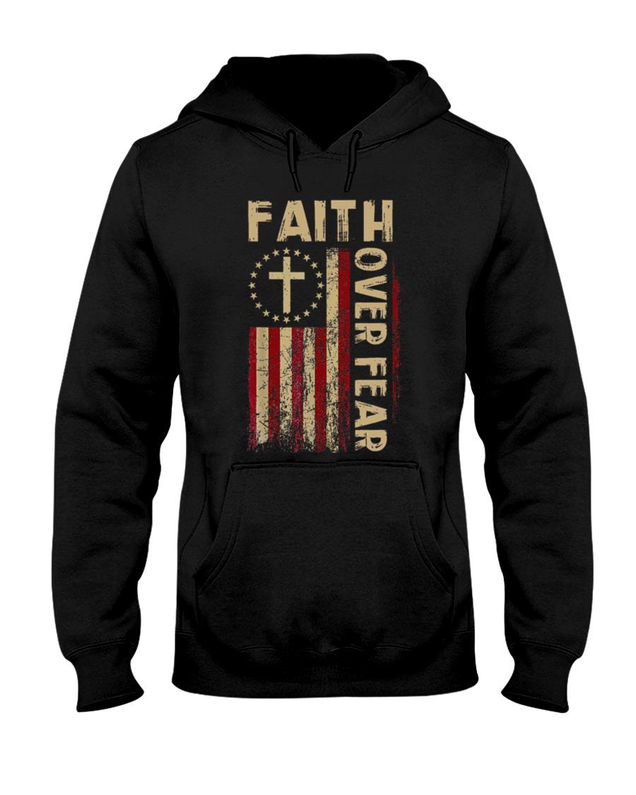 Faith Over Fear Patriotic Christian T-Shirt product image 4
