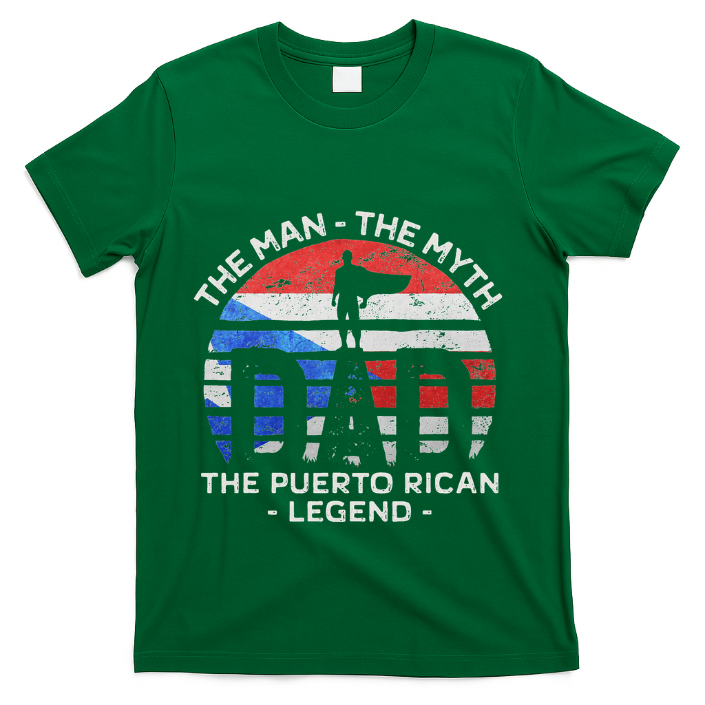 Dad The Man Myth Puerto Rican Legend Rico T-Shirt product image 3