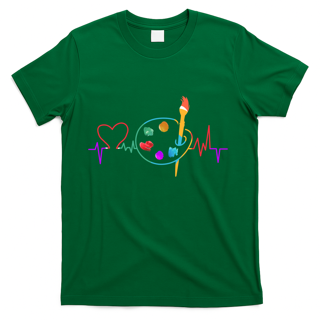 Funny Paint Palette Brush Artist Painter Gift T-Shirt product image 3