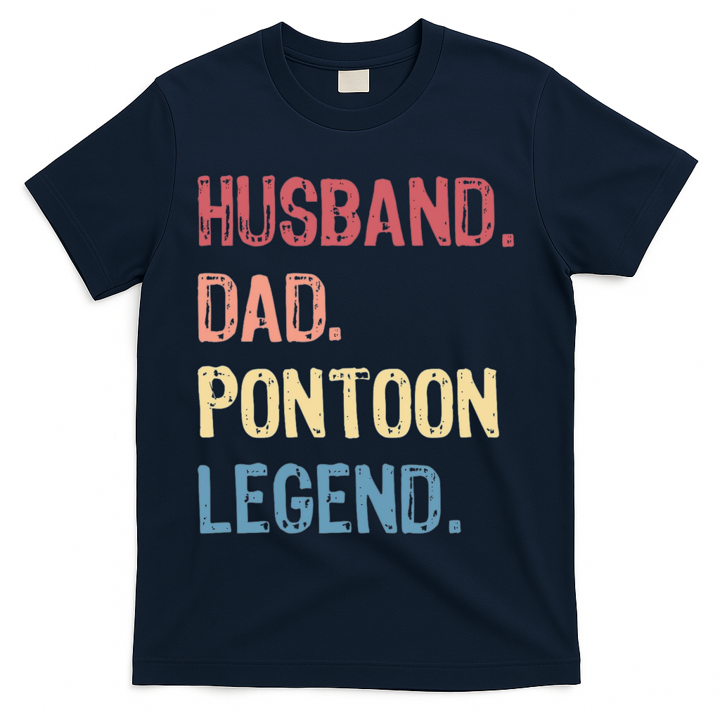 Husband Dad Pontoon Legend T-Shirt product image 3