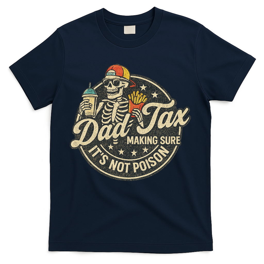 Dad Tax Making Sure It's Not Poison Skeleton Vintage T-Shirt product image 1
