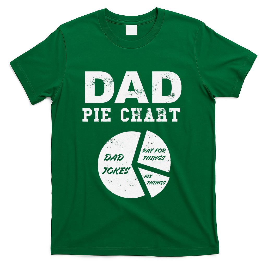 Funny Dad Pie Chart Jokes Pay For Things Fix T-Shirt product image 1