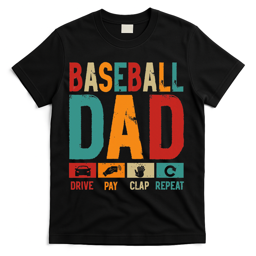 Baseball Lover Dad Drive Pay Slap Repeat Fathers Day Player product image 1