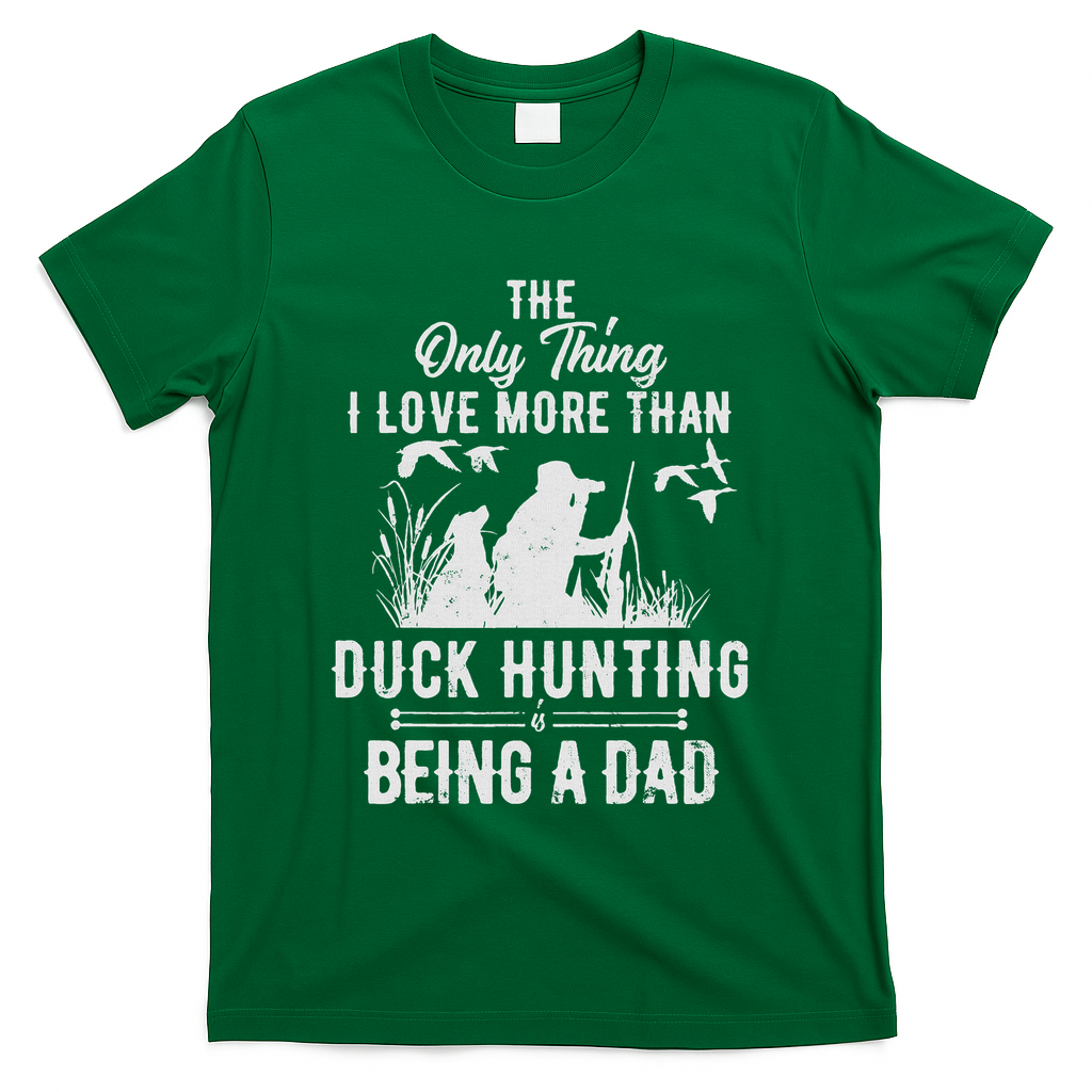 Funny Duck Hunting With Dad Dog Gift For T-Shirt product image 2