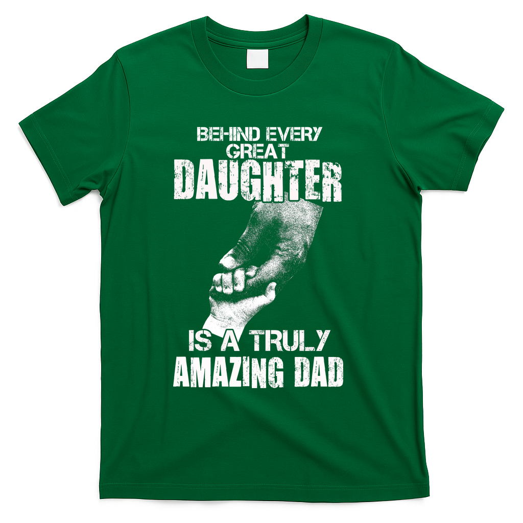 Behind Every Great Daughter Is A Truly Amazing Dad T-Shirt product image 1