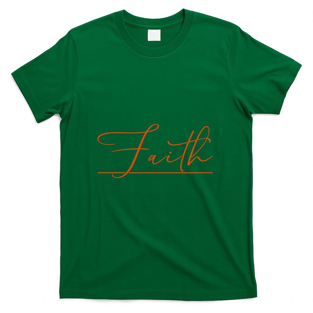 Faith Orange Christian T-Shirt product image 2
