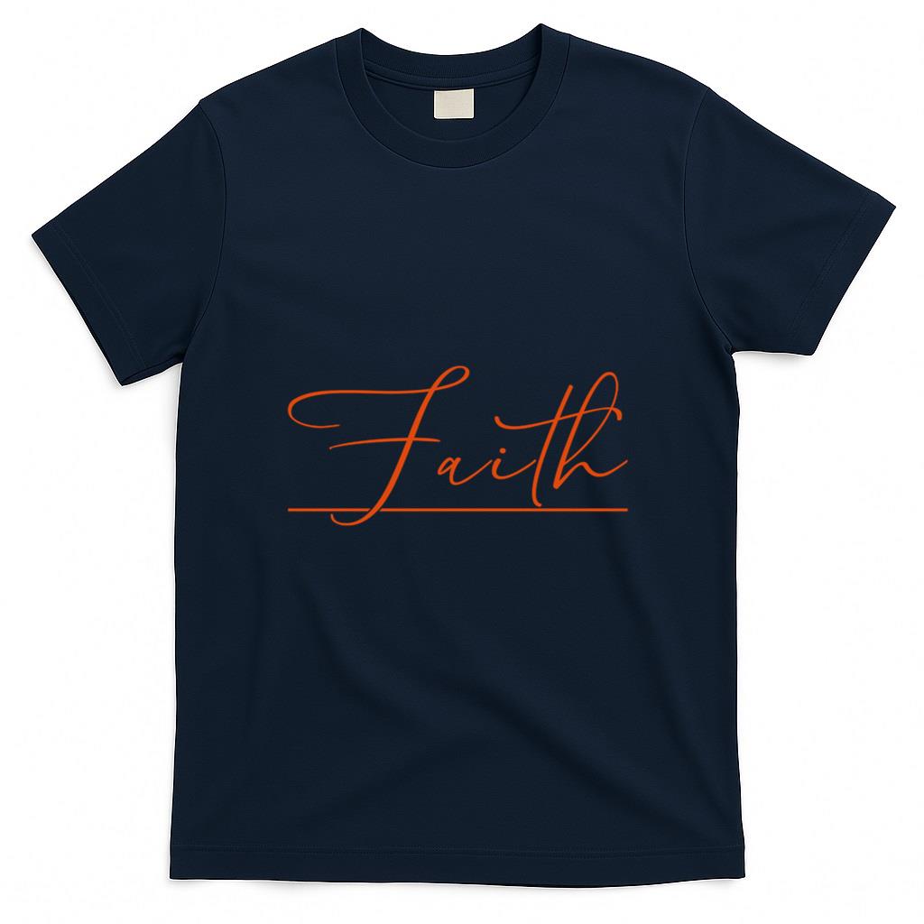 Faith Orange Christian T-Shirt product image 3