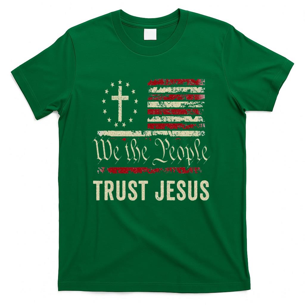 We The People Trust Jesus USA Flag Christian Patriotic product image 2