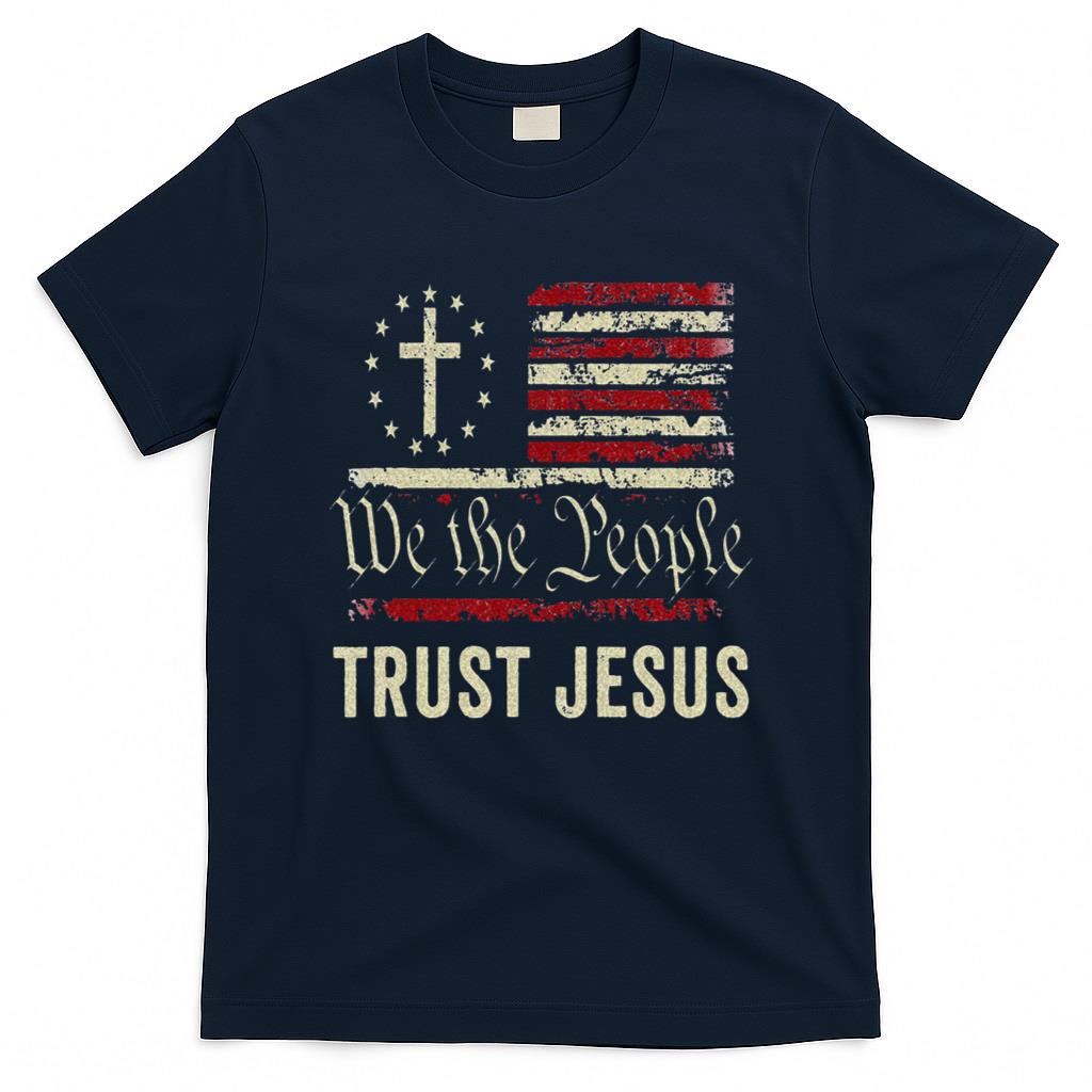We The People Trust Jesus USA Flag Christian Patriotic product image 3