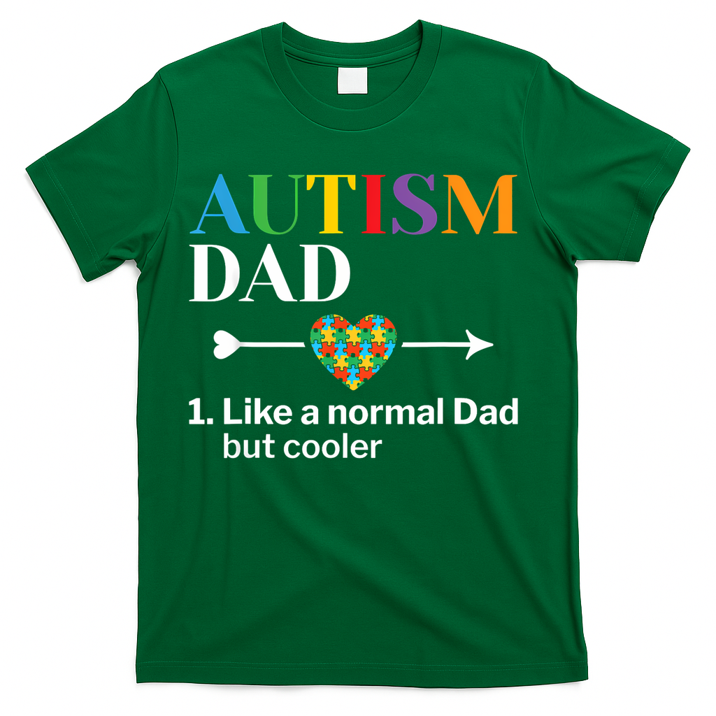 Autism Dad Definition World Awareness Day T-Shirt product image 3