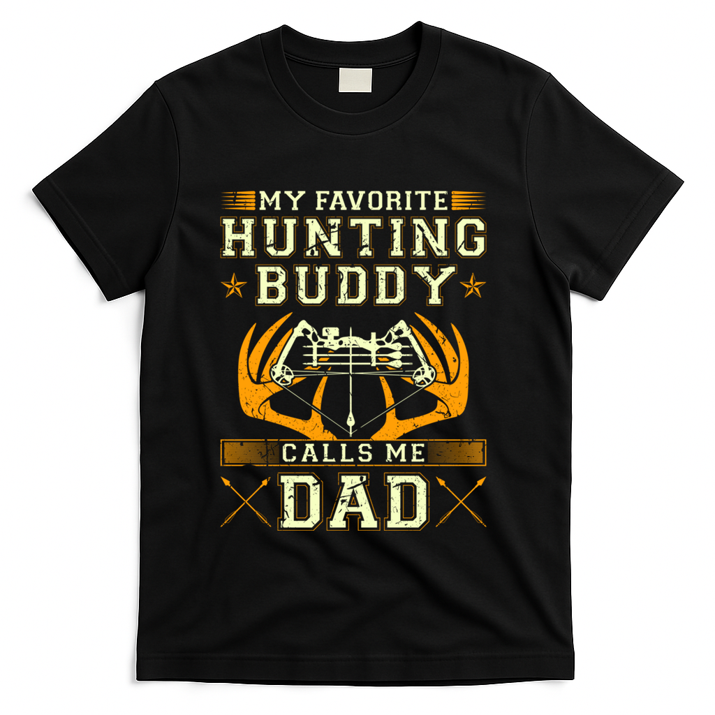 Father Son Matching Hunting Buddies Dad Cute Gift T-Shirt product image 3