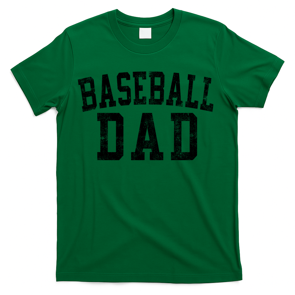 Baseball Dad Birthday Classic Bold Font Daddy T-Shirt product image 3