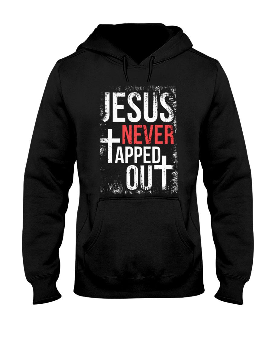 Jesus Never Tapped Out Christian Wrestling Faith T-Shirt product image 4