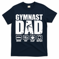 Gymnast Dad Proud Gymnastics Father Humor T-Shirt product image 1