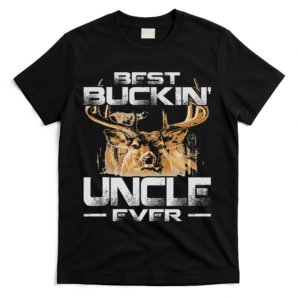 Best Buckin' Uncle Ever Deer Hunting Bucking Father T-Shirt product image 3