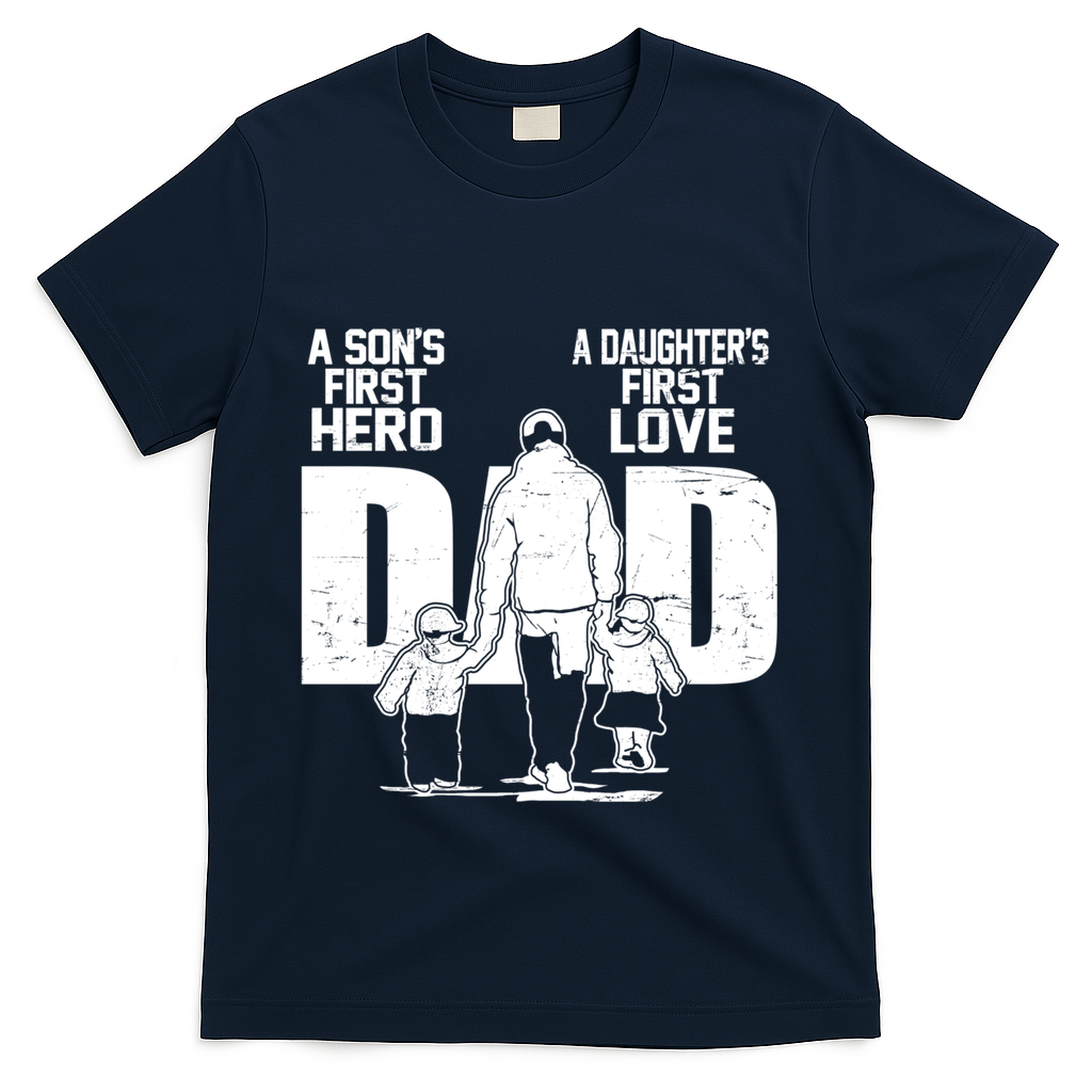 Dad A Sons First Hero Daughters Love FatherS Day Gift product image 1