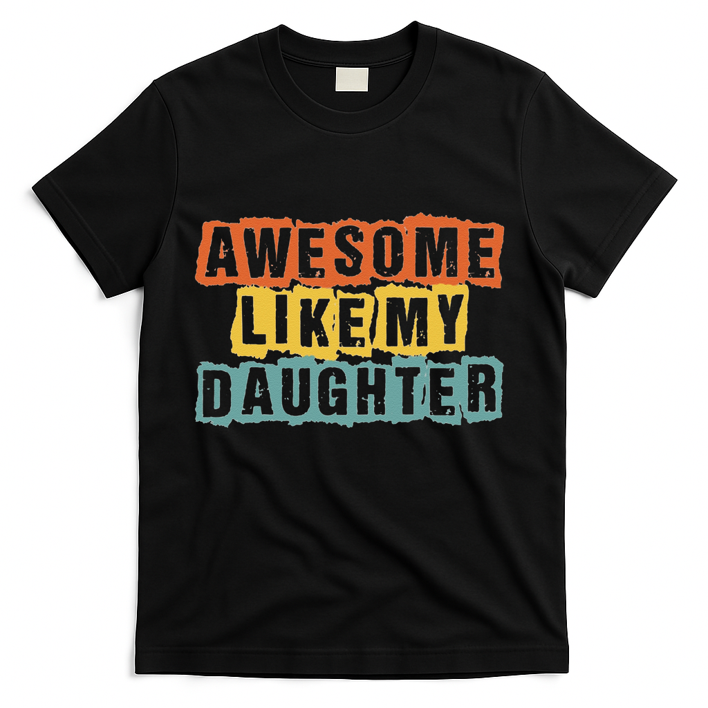 Awesome Like My Daughter Man Funny Fathers Day Retro product image 3