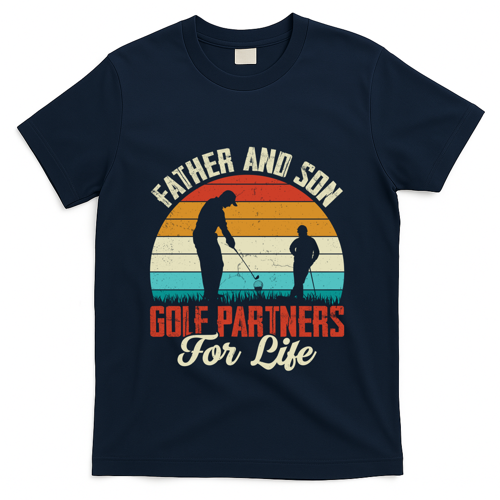 Father And Son Golf Partners For Life Gift T-Shirt product image 3