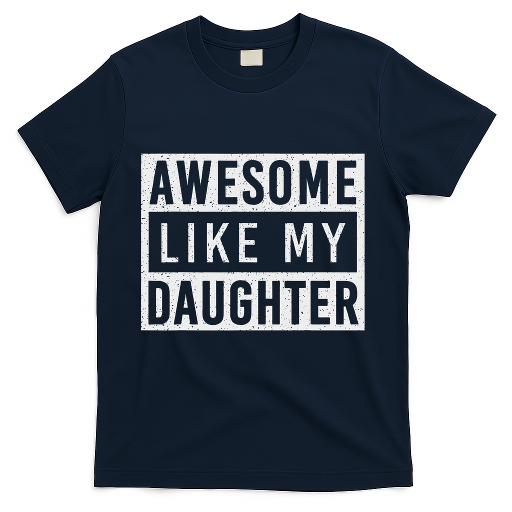 Awesome Like My Daughter FatherS Day Vintage Retro Dad Girl product image 3