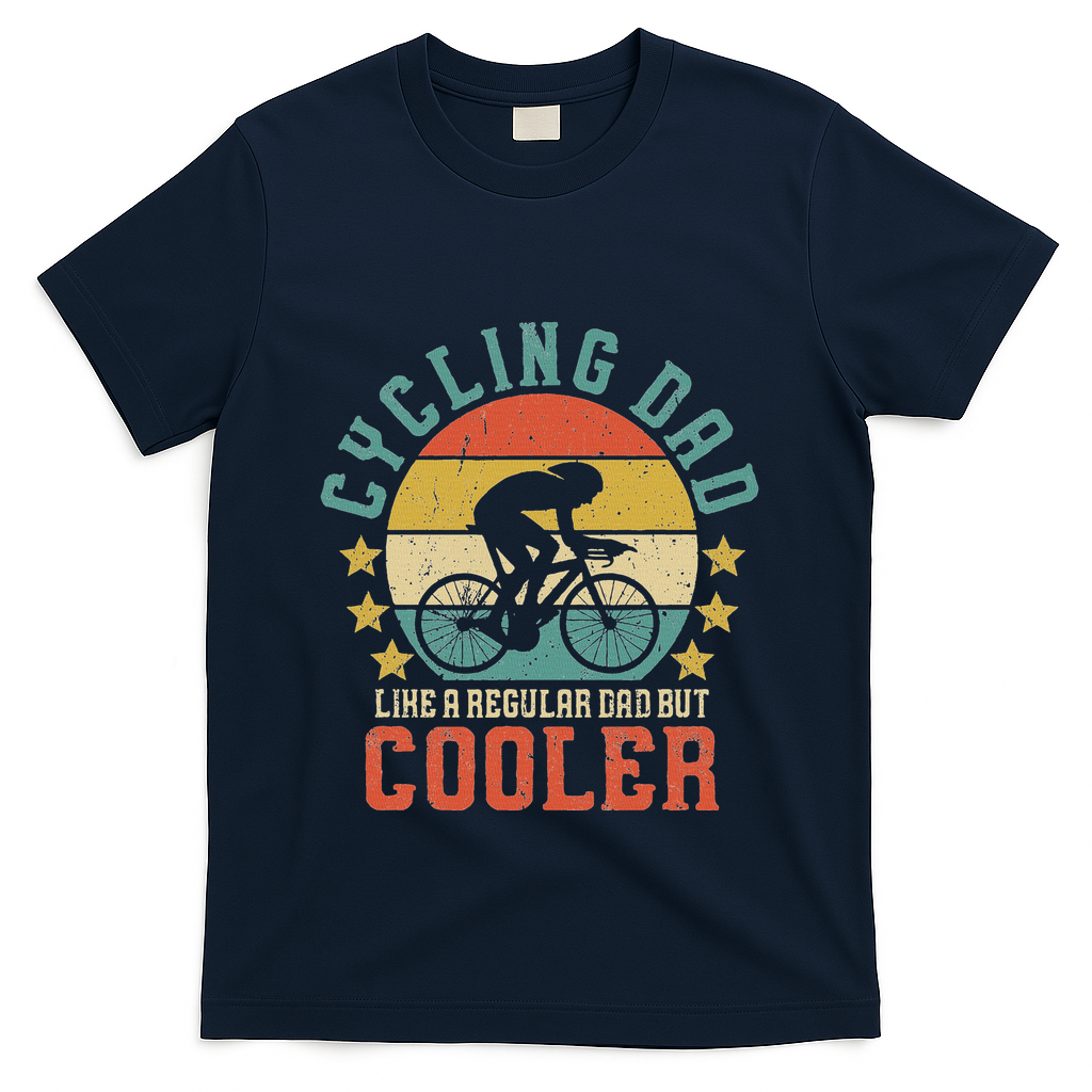 Cycling Dad Bike Rider & Cyclist FatherS Day T-Shirt product image 1
