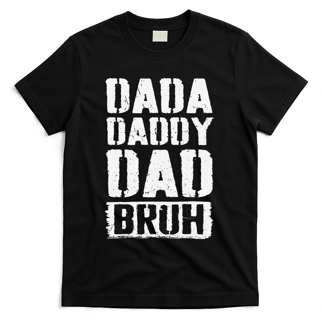 Dada Daddy Dad Bruh Vintage Funny Fathers Day Father T-Shirt product image 1