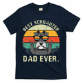Dog Vintage Best Schnauzer Dad Ever Fathers Day T-Shirt product image 1