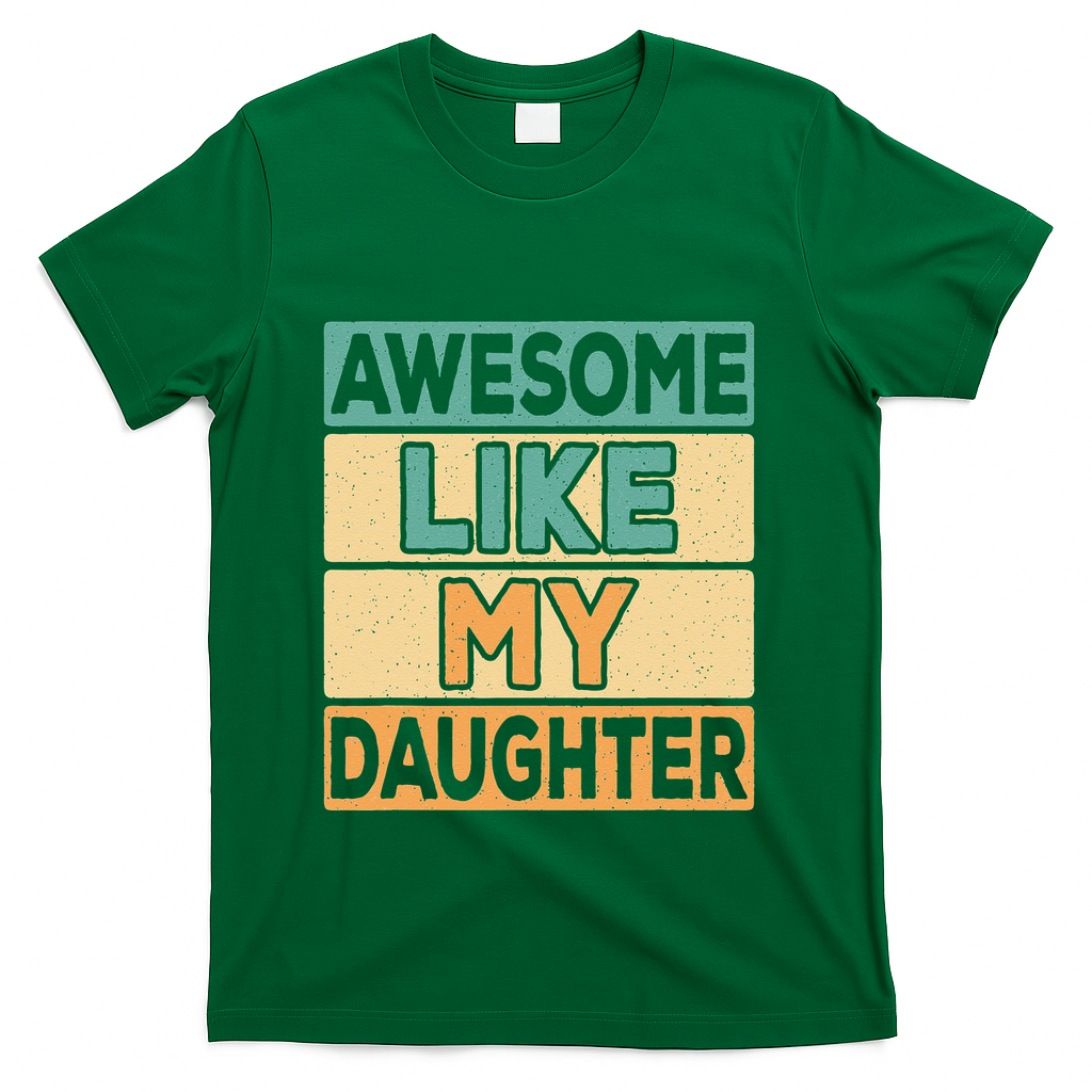 Awesome Like My Daughter Dad Mom Retro Funny Father Mother product image 3