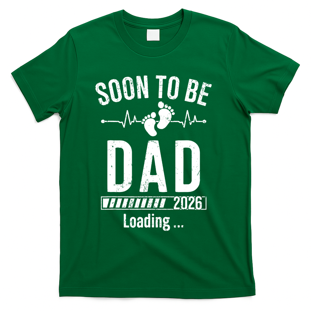 Funny Soon To Be Dad Est 2026 Loading T-Shirt product image 3
