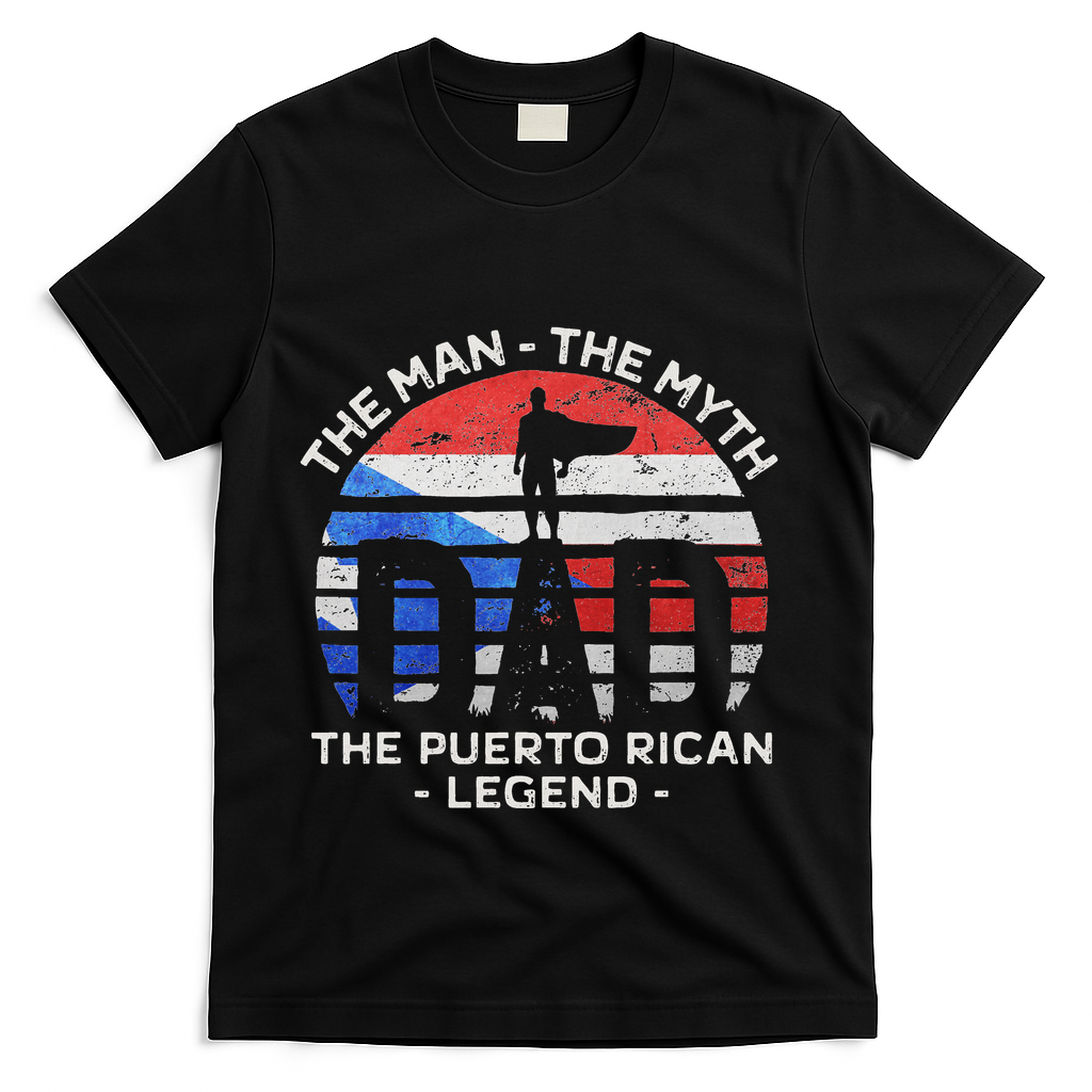 Dad The Man Myth Puerto Rican Legend Rico T-Shirt product image 2
