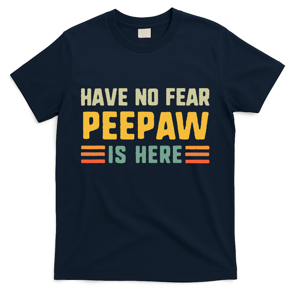 Have No Fear Peepaw Is Here FatherS Day Vintage T-Shirt product image 2
