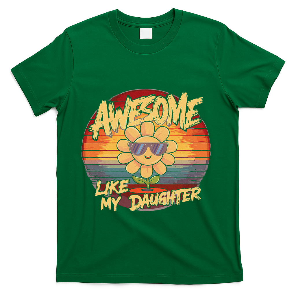 Awesome Like My Daughter Dad FatherS Day T-Shirt product image 3