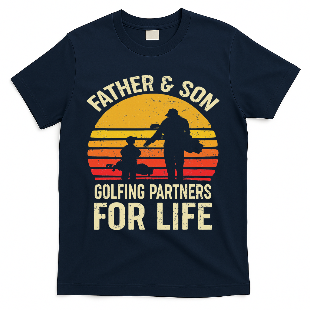 Golf Golfing Father Son Matching Dad T-Shirt product image 1