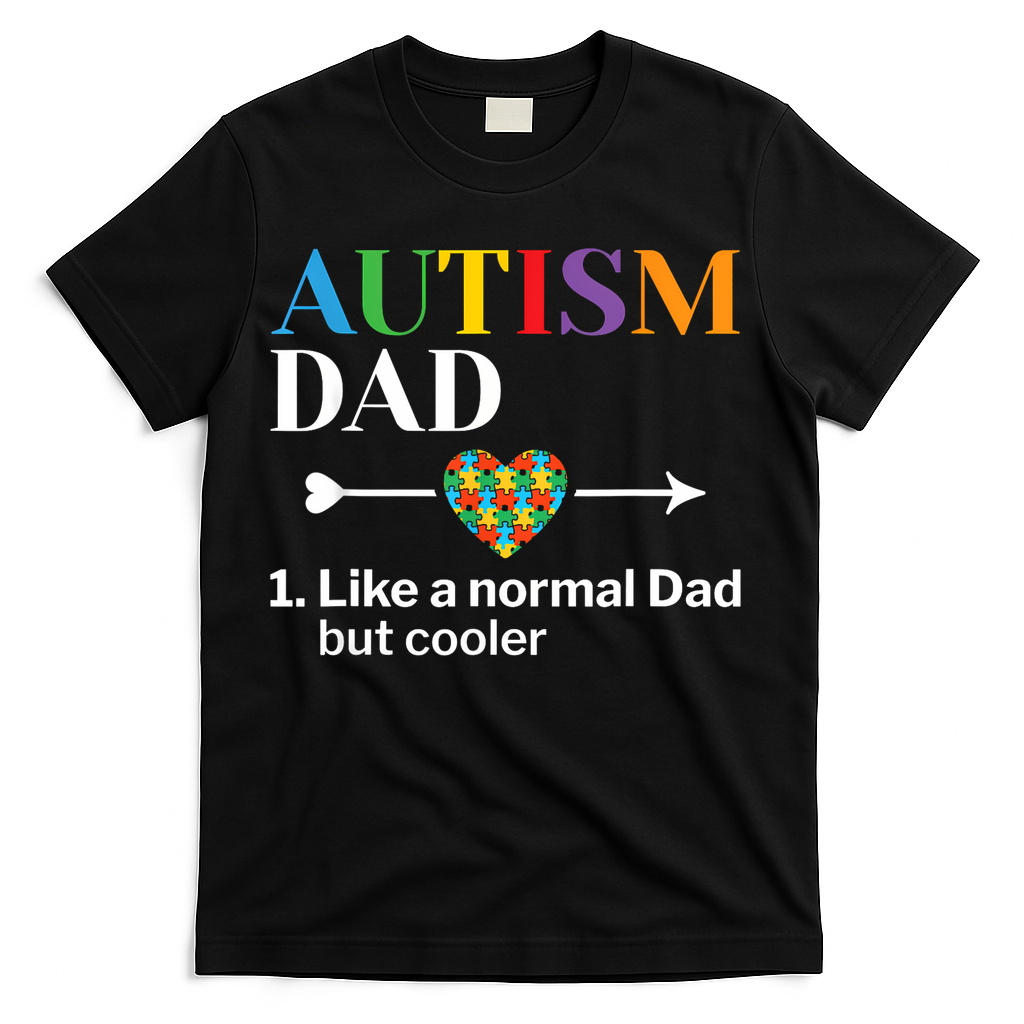 Autism Dad Definition World Awareness Day T-Shirt product image 1