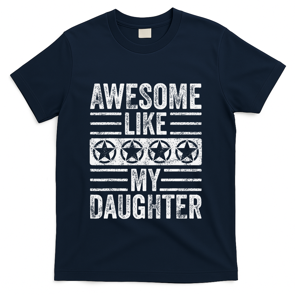 Awesome Like My Daughter Funny Vintage Father Mom Dad Joke product image 1