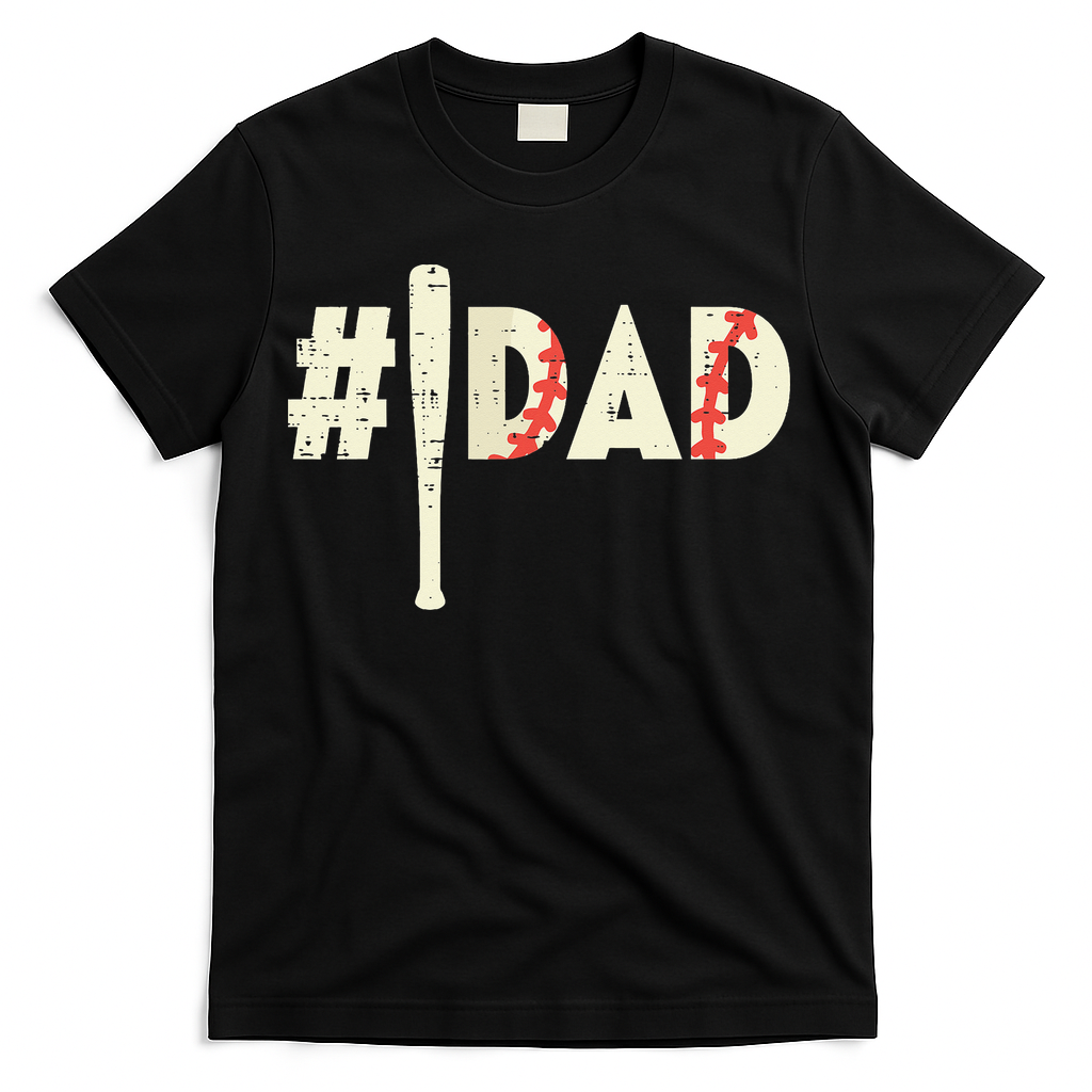 Fathers Day Hashtag Baseball Bat Dad Daddy Papa Sport product image 2