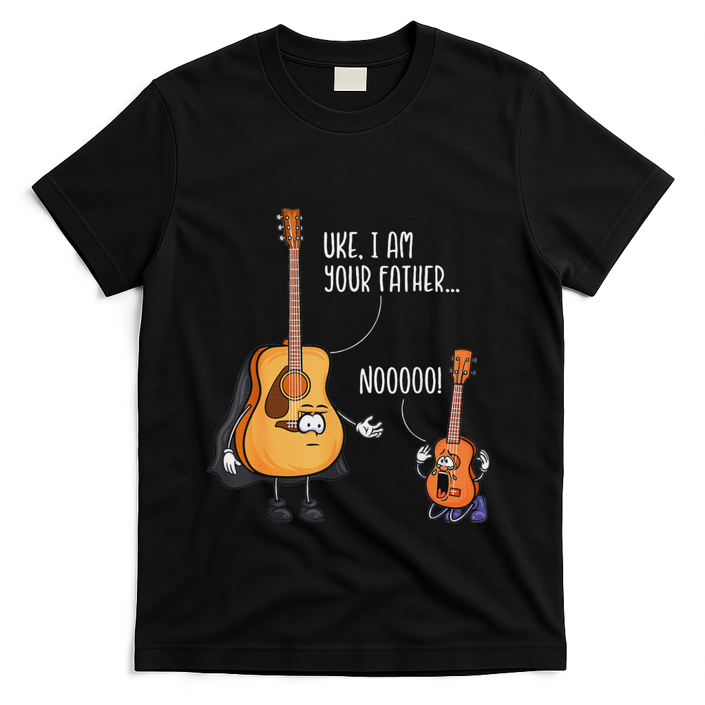 Funny Guitar Ukelele Uke I Am Your Father T-Shirt product image 3