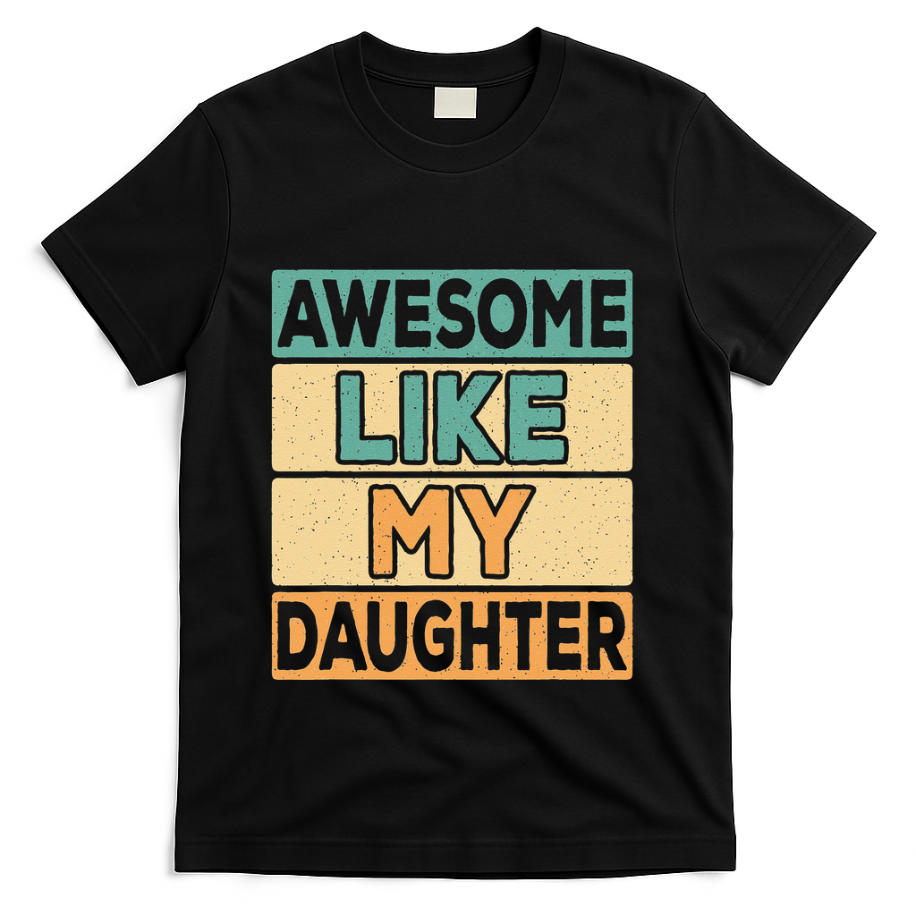 Awesome Like My Daughter Dad Mom Retro Funny Father Mother product image 2